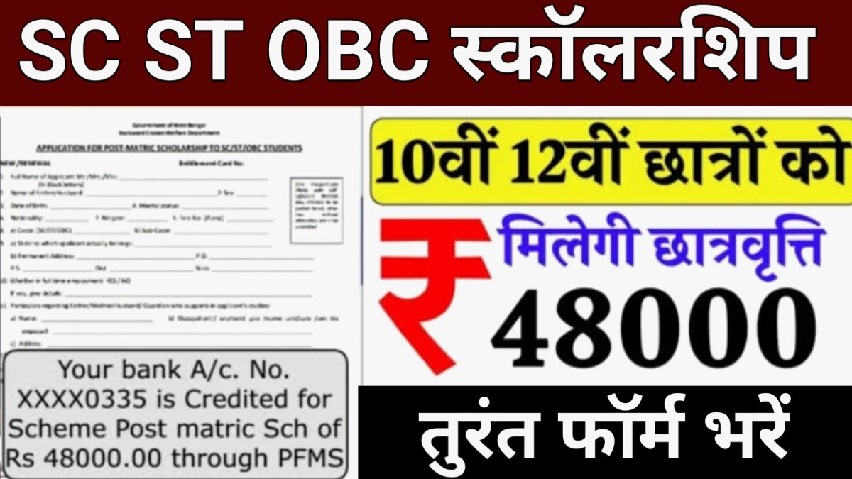 SC ST OBC Scholarship Payment